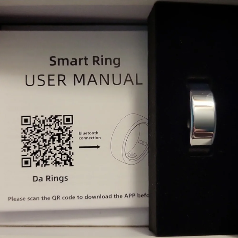 Smart Ring Silver Size 12 New